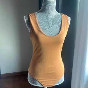 Tan/ Burnt Orange Body Suit